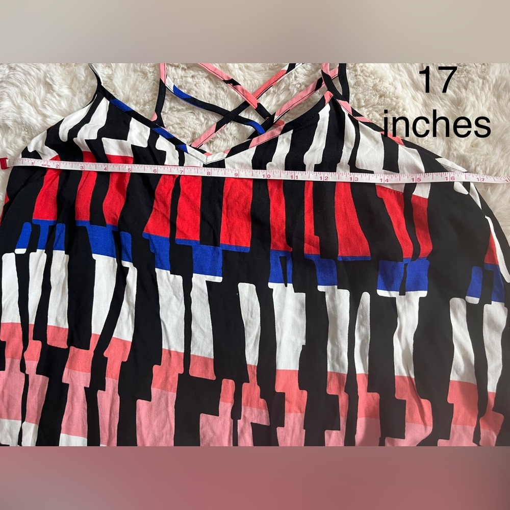 *DONATED* Brand NWT 😍🇺🇸 Jack by BB Dakota multi color spaghetti strap tank - Picture 12 of 14